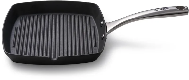 Cast Iron - Grillpan - Gietijzer - Inductie - ø 28 cm - Gietijzeren pan - Alle warmtebronnen von Skottsberg in Schwarz – Produktfoto