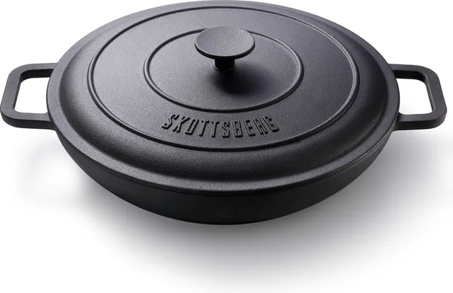 Hapjespan - Cast Iron - Gietijzer - Inductie - 31,5 cm - Gietijzeren pan - Alle warmtebronnen