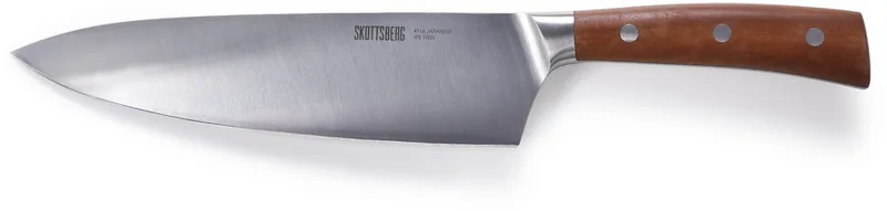 Koksmes - 20 cm - Japans staal - Handvat van Kotibé-hout by Skottsberg in Silver – product photo