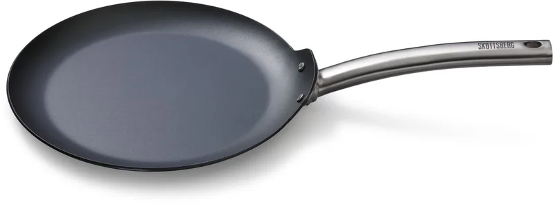 Pannenkoekenpan - Carbon Steel - Plaatstaal - Inductie - 28 cm - Alle warmtebronnen by Skottsberg in Black – product photo