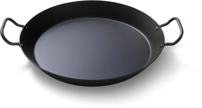 Partypan - Carbon Steel - Plaatstaal - Inductie - 38 cm - Paellapan - Alle warmtebronnen von Skottsberg in Schwarz – Produktfoto