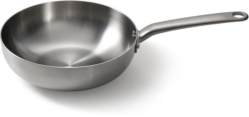Wokpan - Stainless Steel - Inductie - Ovenbestendig - 28 cm - RVS - Alle warmtebronnen von Skottsberg in Silber – Produktfoto