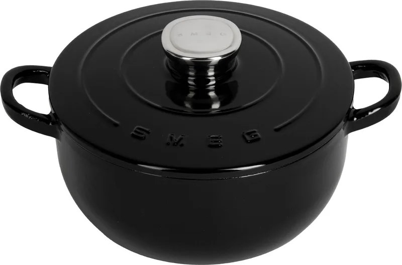 Braadpan - 24 cm - 4,2L by Smeg in Black – product photo