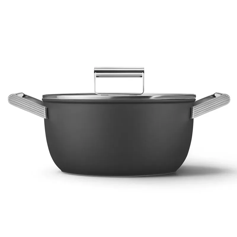 CSF2412BLM Braadpan - Jaren 50 by Smeg in Black – product photo 3 of 6