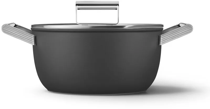 CSF2412BLM Braadpan - Jaren 50 by Smeg in Black – product photo 1 of 6