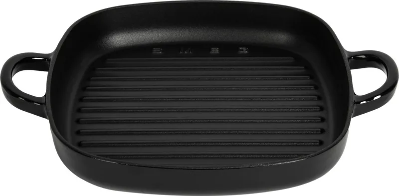 Gietijzeren Grillpan - 26 x 26 cm - Geschikt voor Inductie de Smeg en Noir – photo produit
