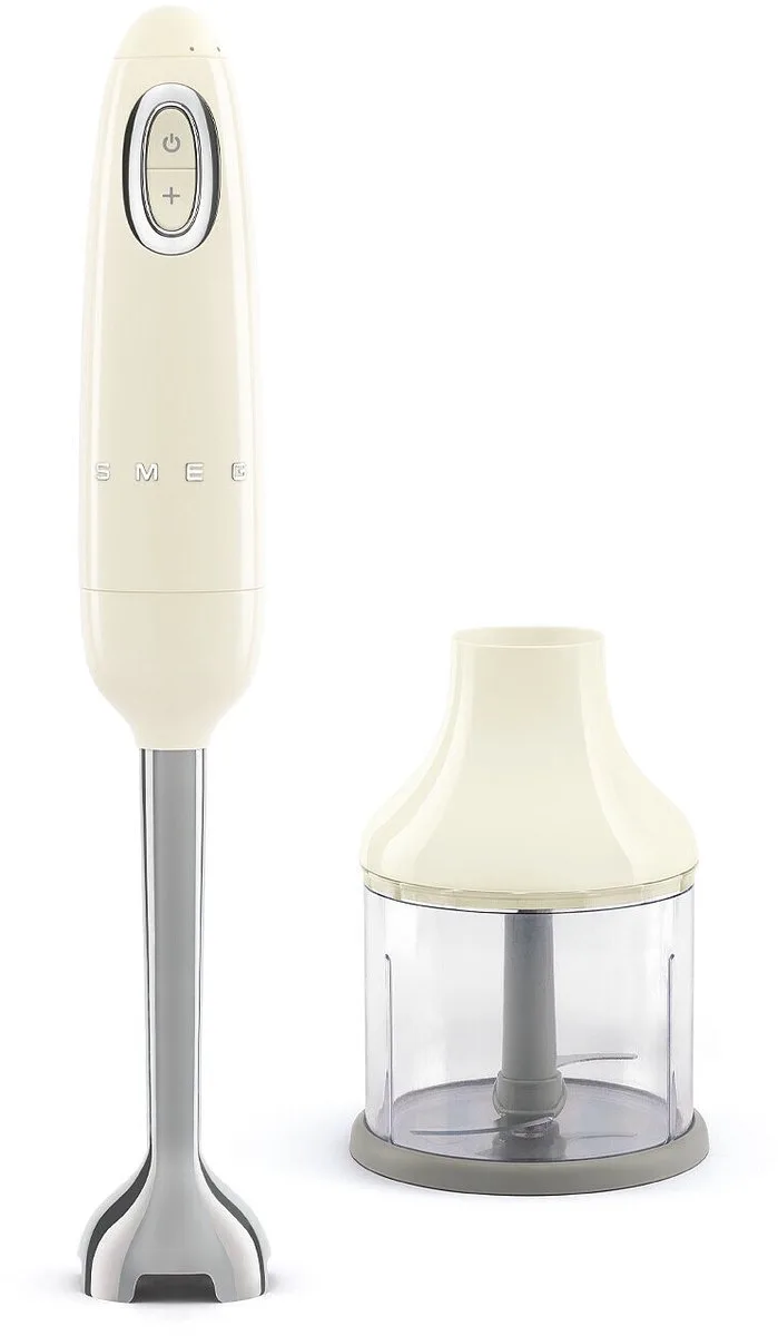 HBF00CREU Staafmixer met Hakmolen – 700W – Variabele Snelheid met Turbofunctie – RVS Mixvoet de Smeg en Crème – photo produit