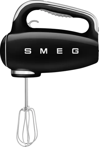 HMF01BLEU Handmixer - 250W - 9 Snelheden - Turbofunctie - LED Display - Inclusief 6 RVS Gardes & Deeghaken - '50s Style van Smeg in Zwart – productfoto 1 van 4
