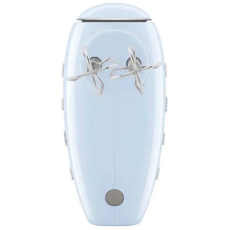 HMF01PBEU Handmixer - 250W - 9 Snelheden - Turbofunctie - LED Display - Inclusief 6 RVS Gardes & Deeghaken - '50s Style by Smeg in Pastelblauw – product photo 4 of 6