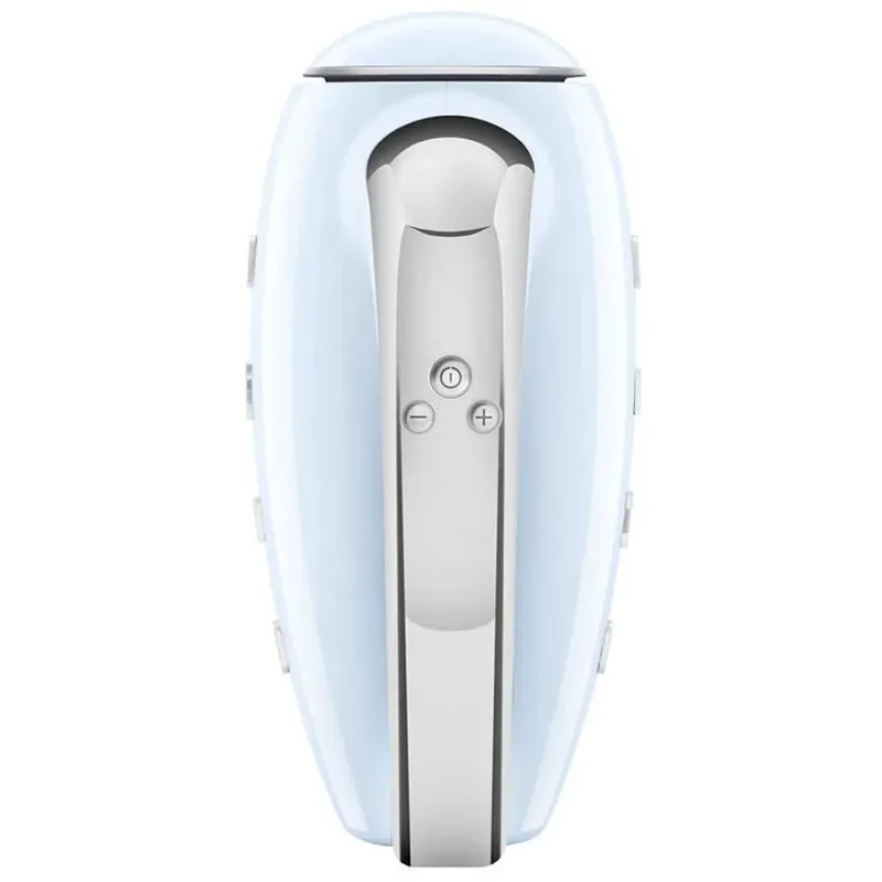 HMF01PBEU Handmixer - 250W - 9 Snelheden - Turbofunctie - LED Display - Inclusief 6 RVS Gardes & Deeghaken - '50s Style by Smeg in Pastelblauw – product photo 5 of 6