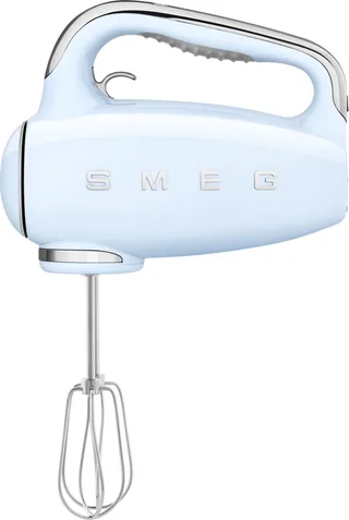 HMF01PBEU Handmixer - 250W - 9 Snelheden - Turbofunctie - LED Display - Inclusief 6 RVS Gardes & Deeghaken - '50s Style by Smeg in Pastelblauw – product photo 1 of 6