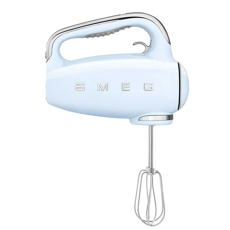 HMF01PBEU Handmixer - 250W - 9 Snelheden - Turbofunctie - LED Display - Inclusief 6 RVS Gardes & Deeghaken - '50s Style by Smeg in Pastelblauw – product photo 2 of 6