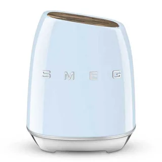 KBSF02PB Messenblok met 6 Messen - Messenset - Duits Roestvrij Staal - Acaciahout - Ergonomische Handgrepen - '50s Style fra Smeg i Pastelblauw – produktbillede 5 af 6