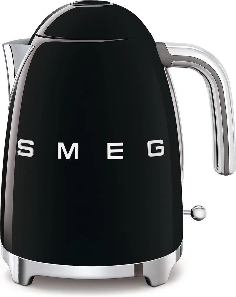KLF03BLEU Waterkoker - 1,7 Liter - 2400W - RVS Kalkfilter - 360° Draaivoet - Soft Opening - Automatische Uitschakeling - '50s Style de Smeg en Noir – photo produit