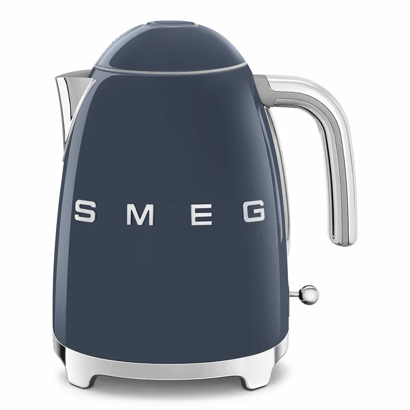 KLF03NBEU Waterkoker - 1,7 Liter - 2400W - RVS Kalkfilter - 360° Draaivoet - Soft Opening - Automatische Uitschakeling - '50s Style de Smeg en Bleu foncé – photo produit