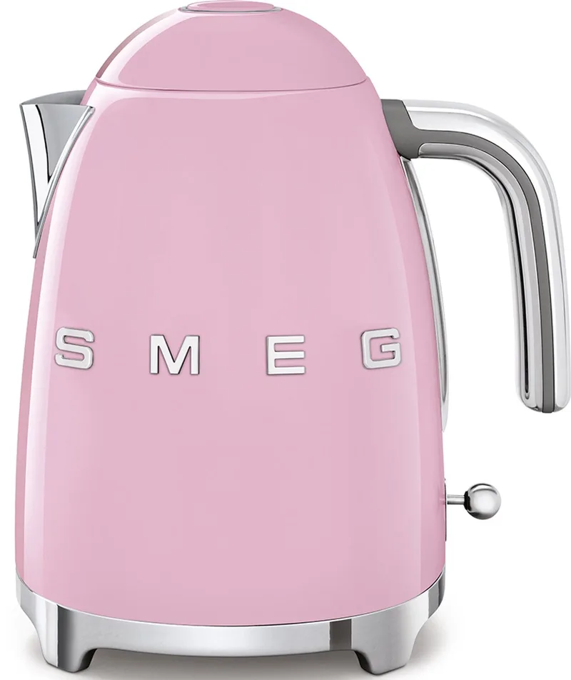KLF03PKEU Waterkoker - 1,7 Liter - 2400W - RVS Kalkfilter - 360° Draaivoet - Soft Opening - Automatische Uitschakeling - '50s Style de Smeg en Rose – photo produit