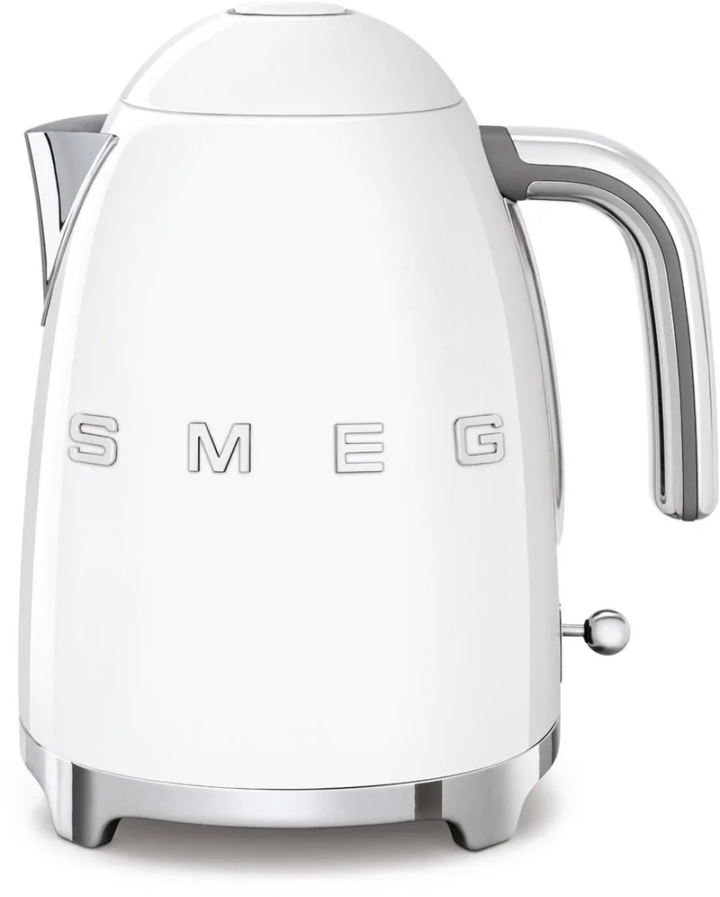 KLF03WHEU Waterkoker - 1,7 Liter - 2400W - RVS Kalkfilter - 360° Draaivoet - Soft Opening - Automatische Uitschakeling - '50s Style de Smeg en Blanc – photo produit