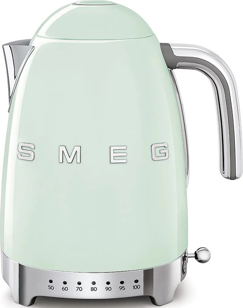 Wasserkocher 50's Style mit Temperatureinstellung, 1.7 L von Smeg in Watergroen – Produktfoto