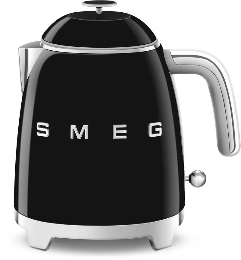 KLF05BLEU Mini Waterkoker - 0,8 Liter - 1400W - Dubbelwandig - RVS Kalkfilter - '50s Style de Smeg en Noir – photo produit