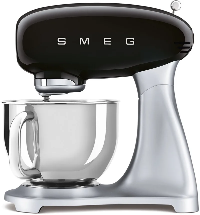 SMF04BLEU - Keukenmachine - 800 W – 4,8L RVS Mengkom - 50s Style van Smeg in Zwart – productfoto