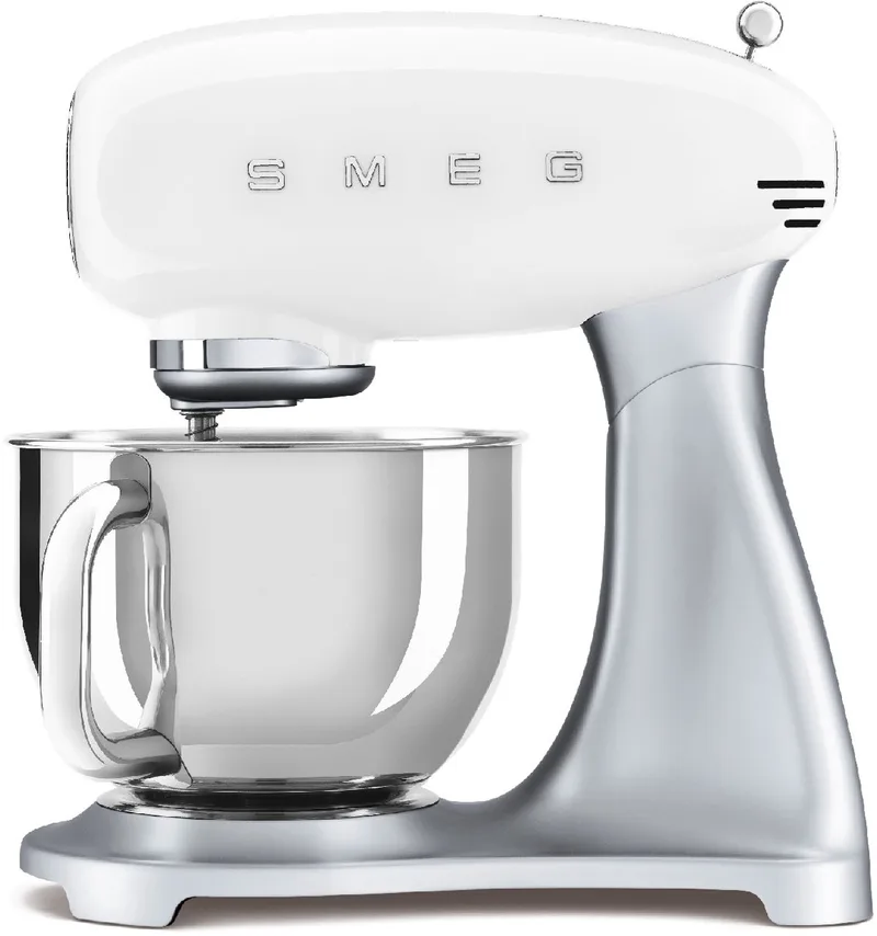 SMF04WHEU - Keukenmachine - 800 W - 4,8L RVS Mengkom - 50s Style de Smeg en Blanc – photo produit
