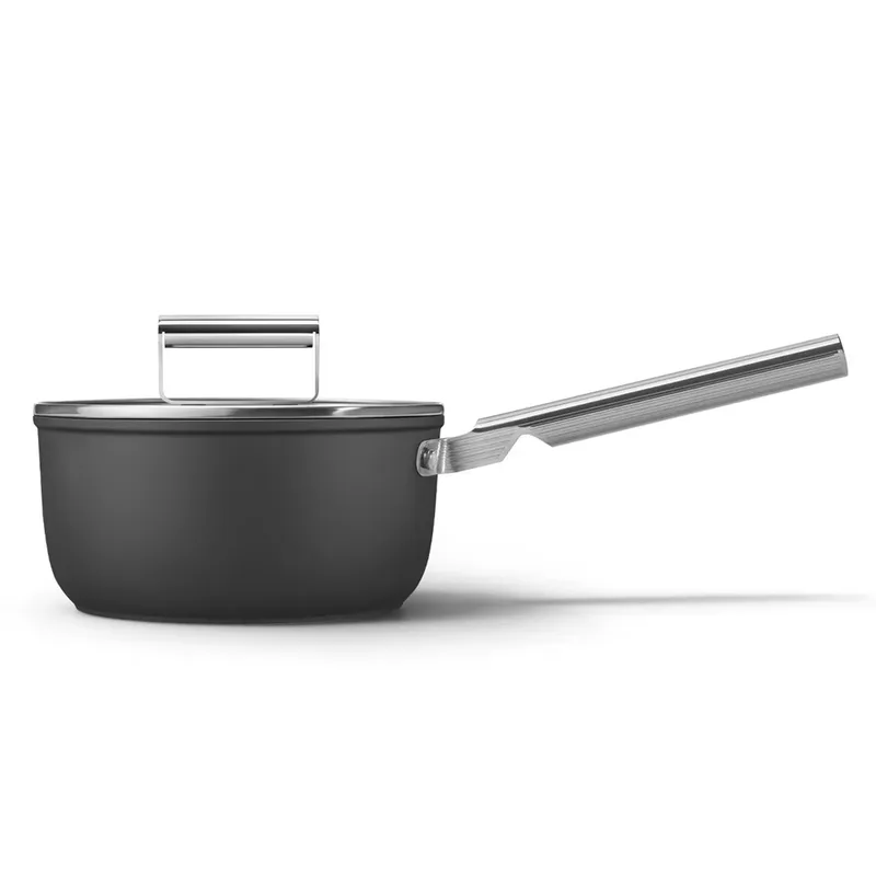 SPF2012BLM Steelpan - Jaren 50 by Smeg in Black – product photo 3 of 6
