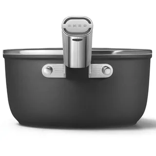 SPF2012BLM Steelpan - Jaren 50 by Smeg in Black – product photo 2 of 6