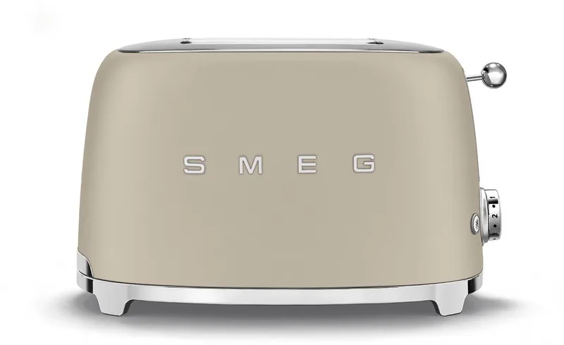 TSF01MLMEU Broodrooster - 2 Sleuven - 950W - 6 Bruiningsstanden - Ontdooifunctie & Opwarmfunctie - '50s style fra Smeg i Mat Moonlight – produktbillede