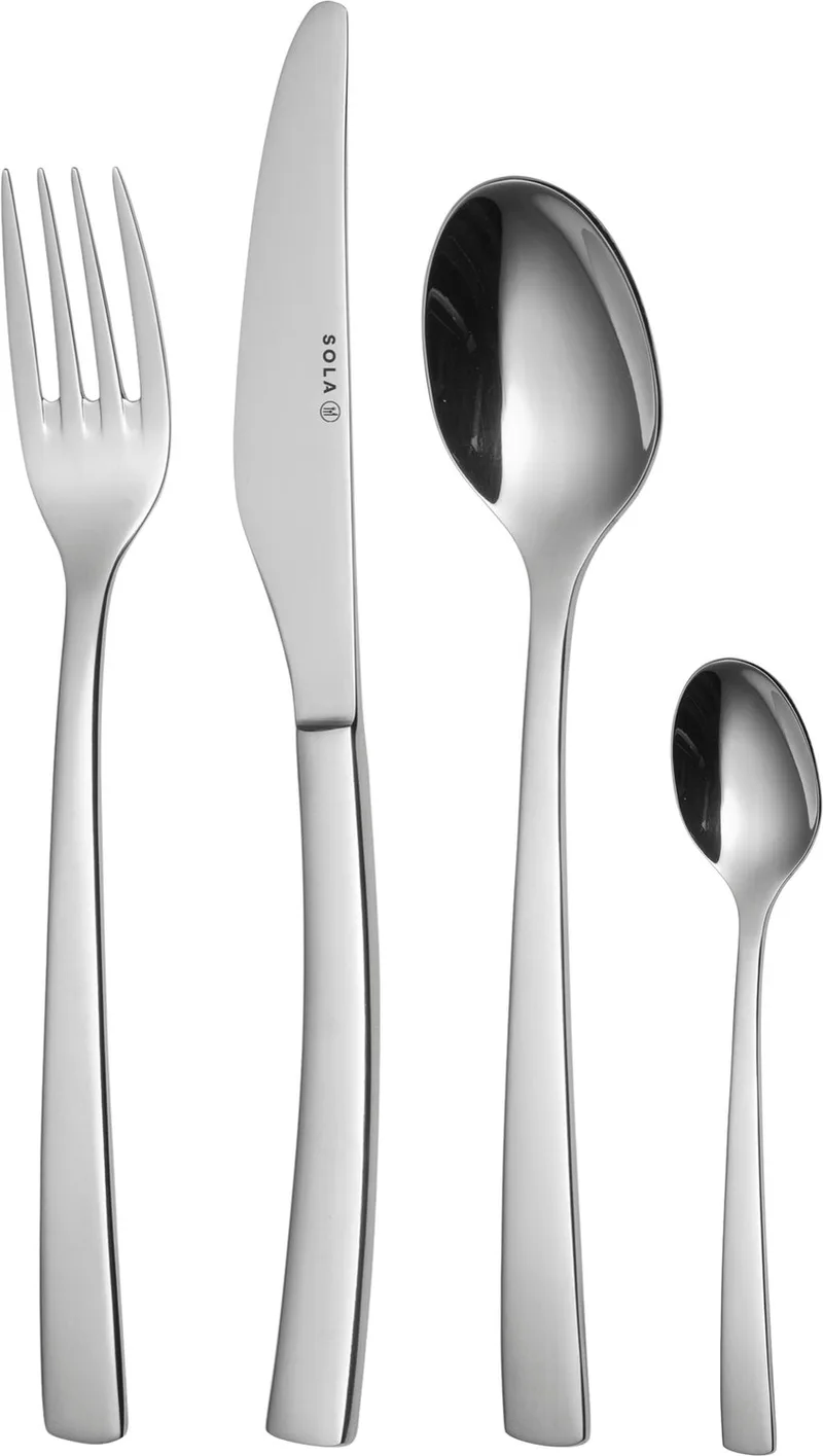 Capri Bestekset 12 persoons - 100 delig - Edelstaal 18/10 by Sola in Silver – product photo