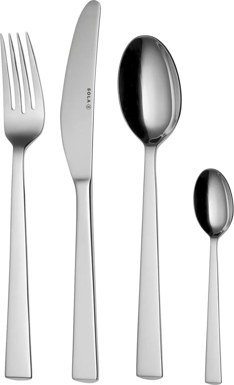Eclipse Bestekset 12 persoons - 100 delig - Edelstaal 18/10 by Sola in Silver – product photo