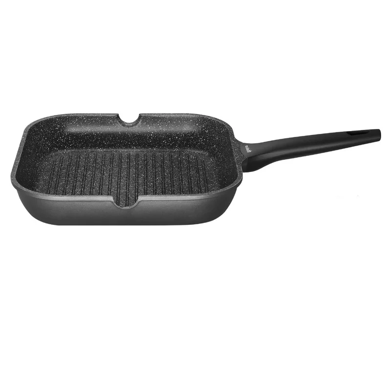 Fair cooking Grillpan - Ø 28 cm - Zwart / Wit de Sola en Noir, Blanc – photo produit