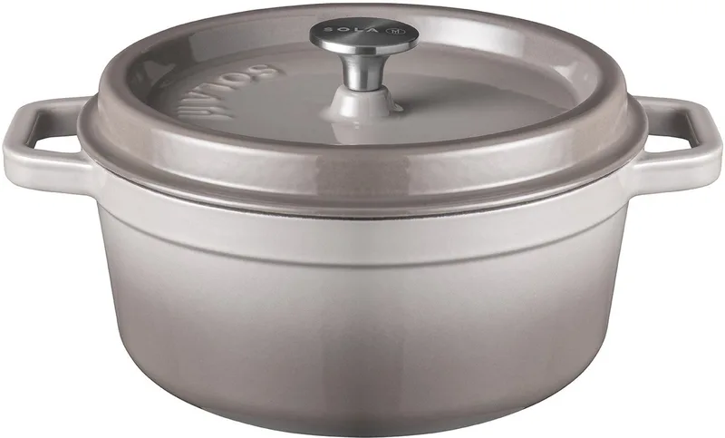 Gietijzeren Braadpan - Ø 24 cm - Inclusief deksel by Sola in Grey – product photo