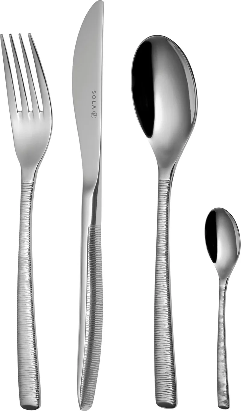 Hermitage Bestekset 6 persoons - 24 delig - Edelstaal 18/10 by Sola in Silver – product photo