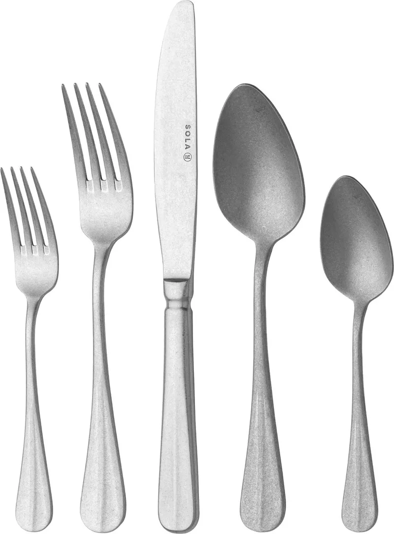 Holland glad vintage Bestekset 6 persoons - 50 delig - Edelstaal 18/10 de Sola en Argent – photo produit