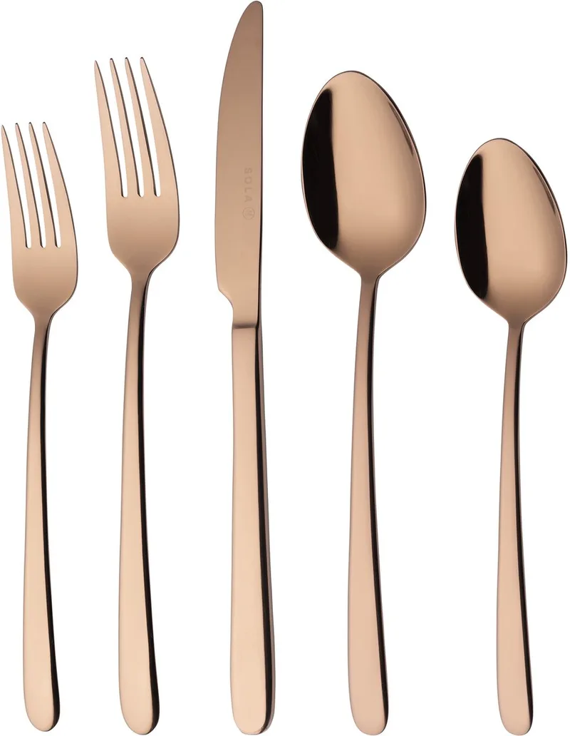Ibiza Bestekset 6 persoons - 24 delig - Hoogwaardig rvs by Sola in Copper – product photo