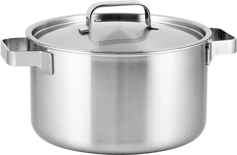 Kookpan Ruby - Ø 24 cm - Inclusief deksel by Sola in Silver – product photo