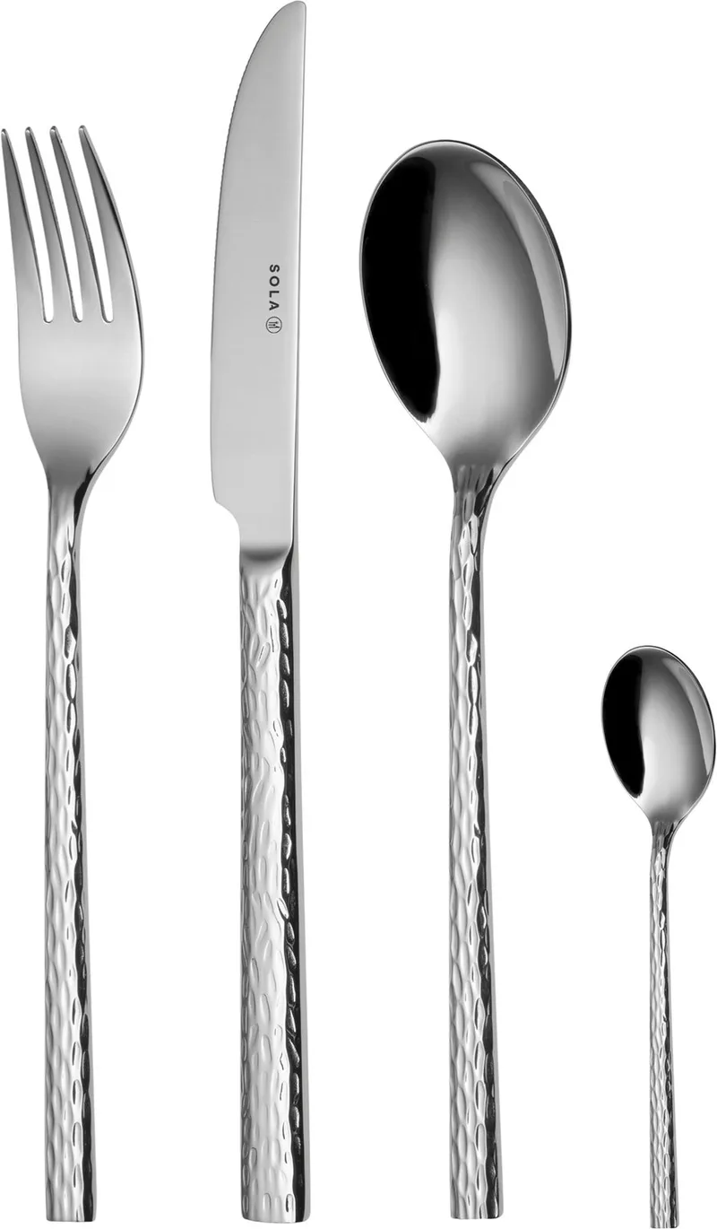 Lausanne Bestekset 9 persoons - 90 delig - Edelstaal 18/10 by Sola in Silver – product photo