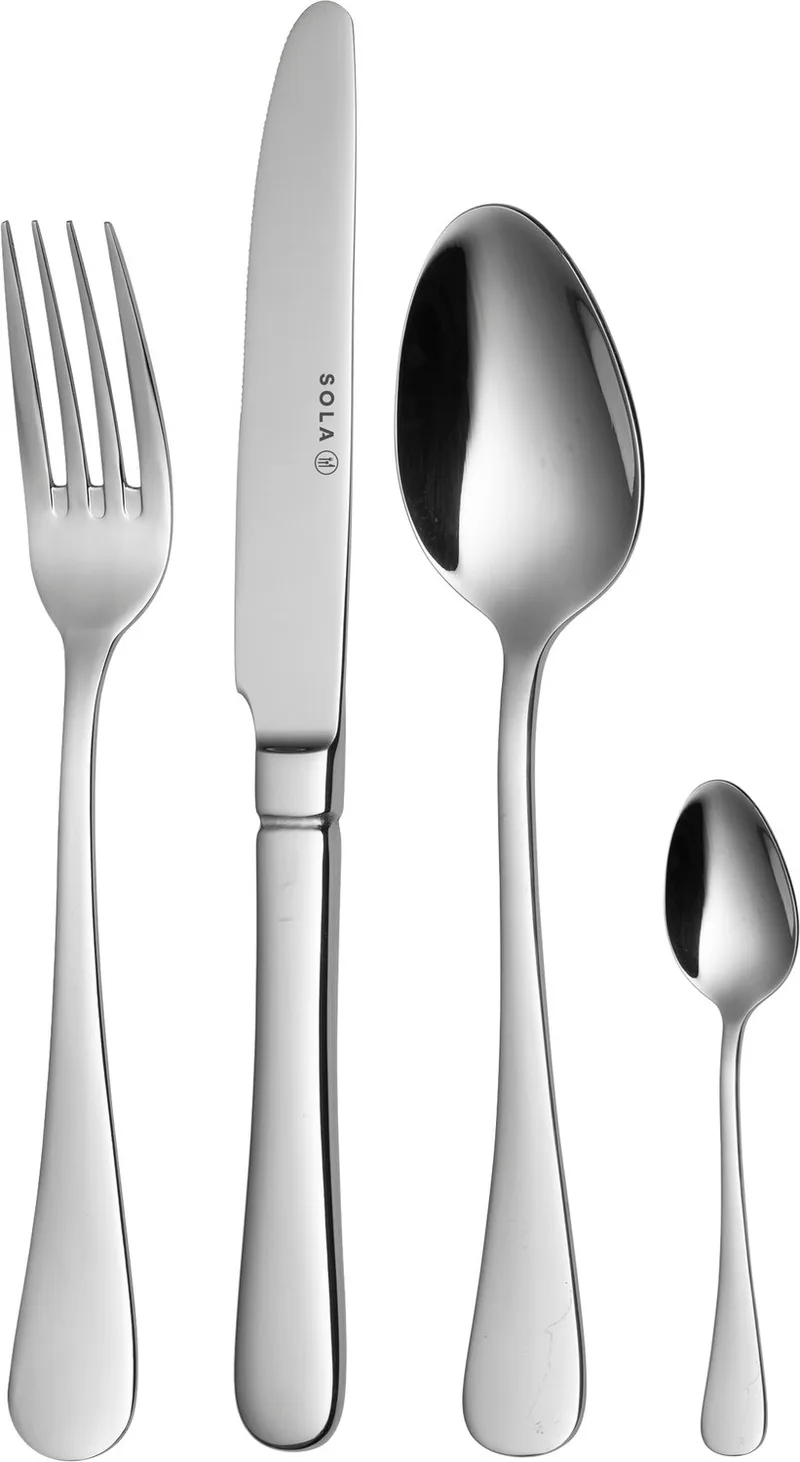 Livorno Bestekset 6 persoons - 24 delig - Edelstaal 18/10 by Sola in Silver – product photo