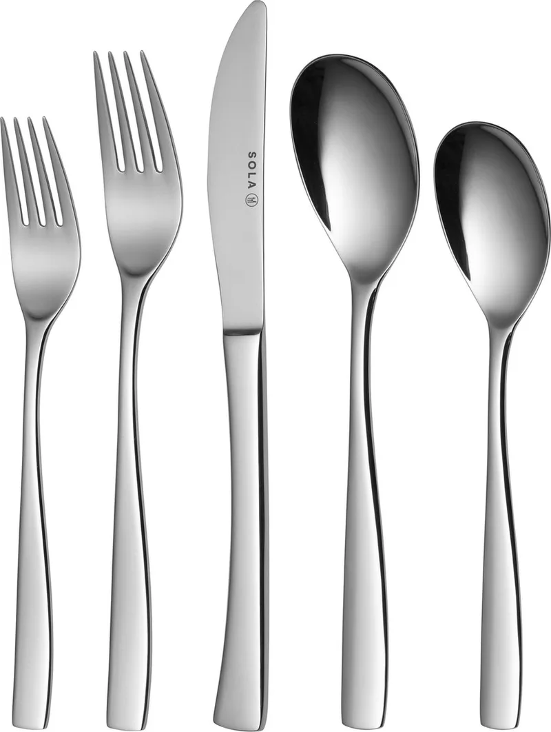 Lotus Bestekset 9 persoons - 90 delig - Edelstaal 18/10 by Sola in Silver – product photo