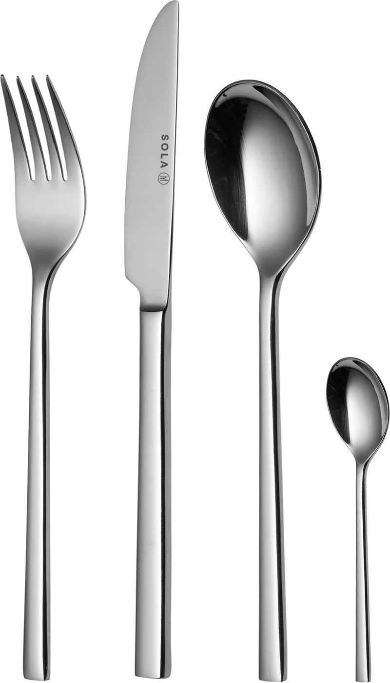 Montreux Bestekset 6 persoons - 50 delig - Edelstaal 18/10 by Sola in Silver – product photo