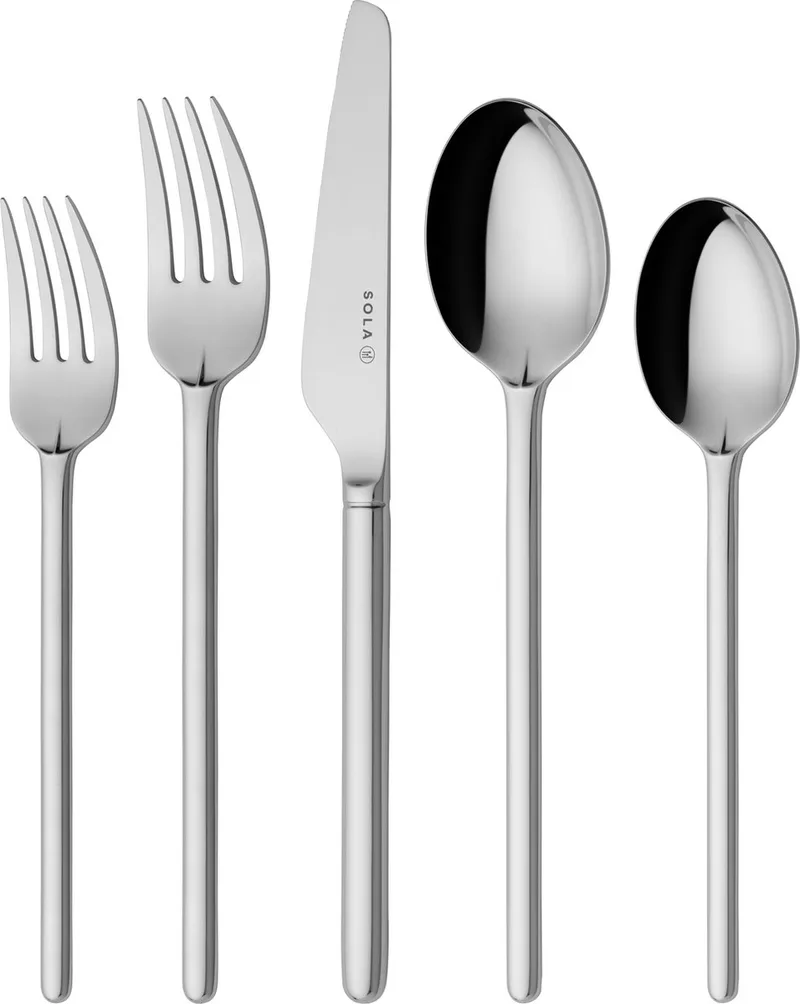 New Dutch Bestekset 6 persoons - 50 delig - Edelstaal 18/10 by Sola in Silver – product photo