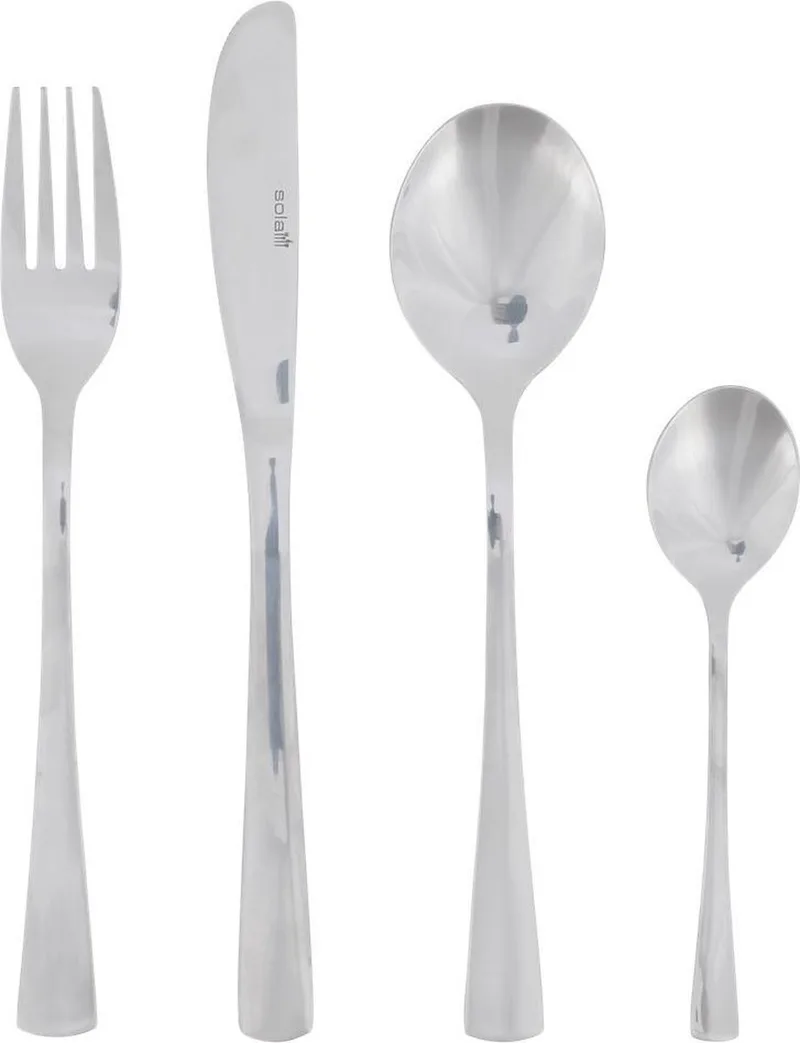 Sola 16 delig bestek RIVA 4 messen, 4 vorken, 4 lepels en 4 dessert lepeltjes Premium kwaliteit de Sola en Argent – photo produit