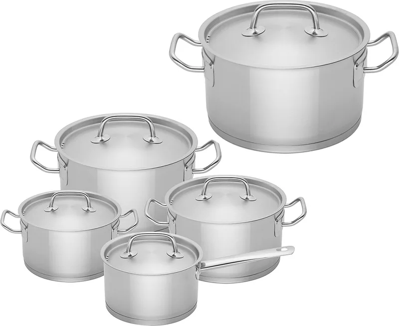 Sola 5 delige pannenset Profiline Deluxe - 5-delig - Premium rvs - Voor elke warmtebron - PFAS vrij de Sola en Argent – photo produit