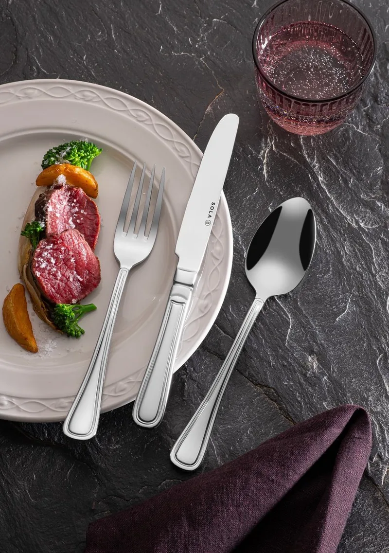 Steakmes plat heft Windsor - Los bestek - 1 stuk von Sola in Silber – Produktfoto