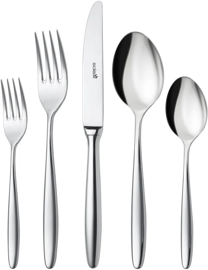 Tulip Bestekset 8 persoons - 70 delig - Edelstaal 18/10 by Sola in Silver – product photo