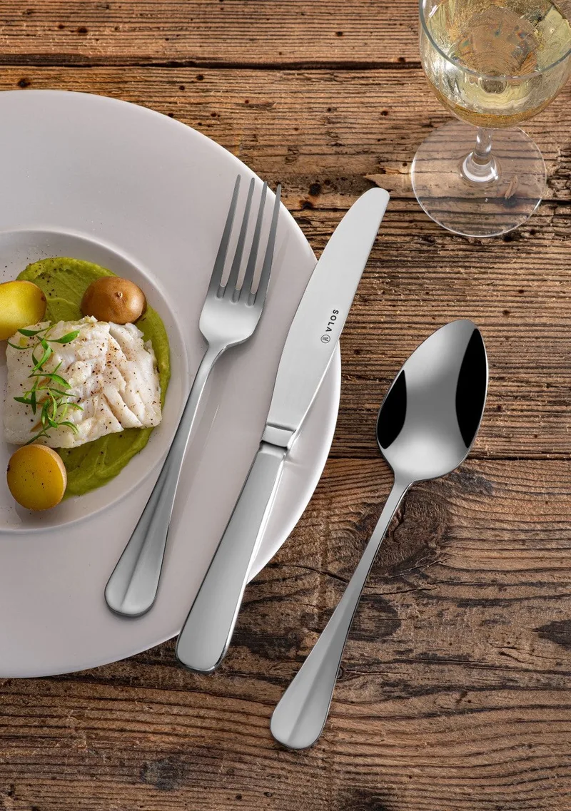 Visvork Hollands Glad - Los bestek - 1 stuk de Sola en Argent – photo produit