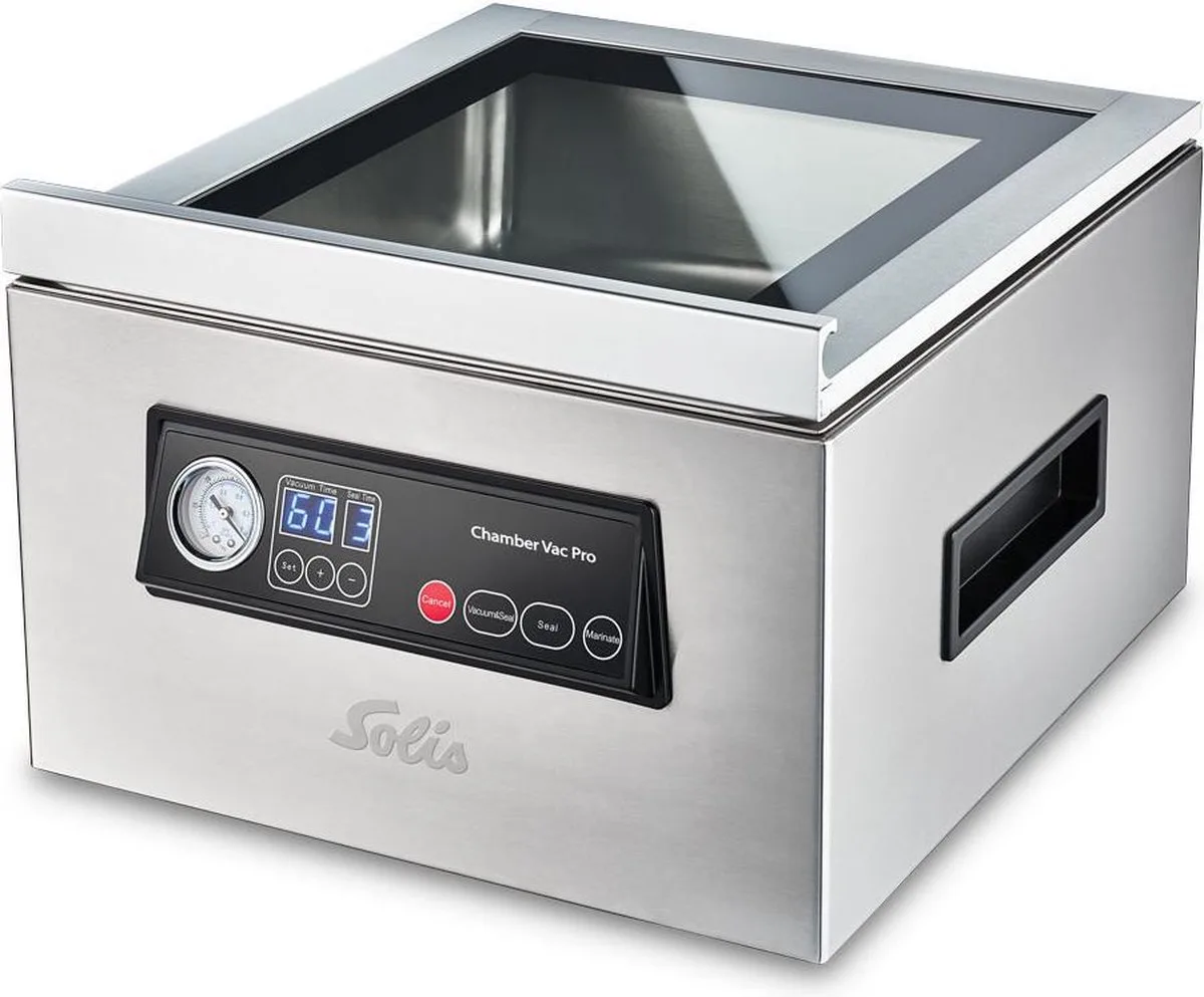 Chamber Vac Pro 5702 Vacumeermachine - Vacuümmachine met Marineerfunctie - Geschikt voor Vloeistoffen - Zilver de Solis en Rvs – photo produit