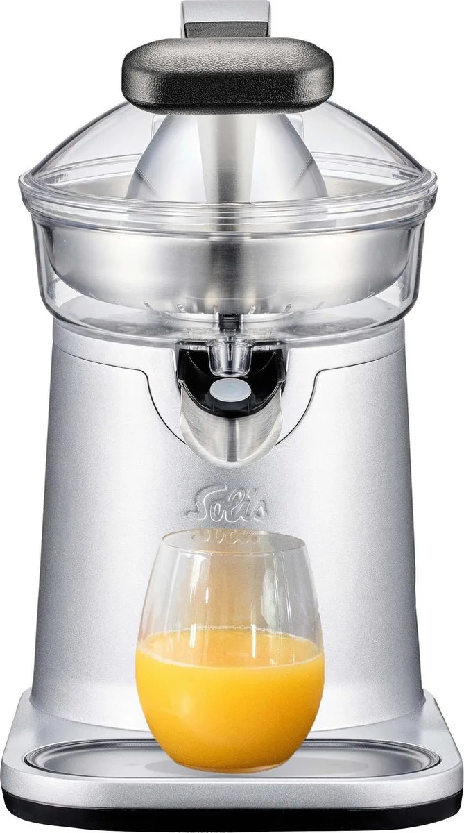Citrus Press Station 8454 Citruspers Elektrisch - Sinaasappelpers - Zilver by Solis in Rvs – product photo