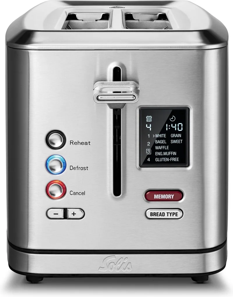 Flex Toaster 8004 - Toaster Broodrooster - Met geheugenfunctie - Zilver by Solis in Rvs – product photo