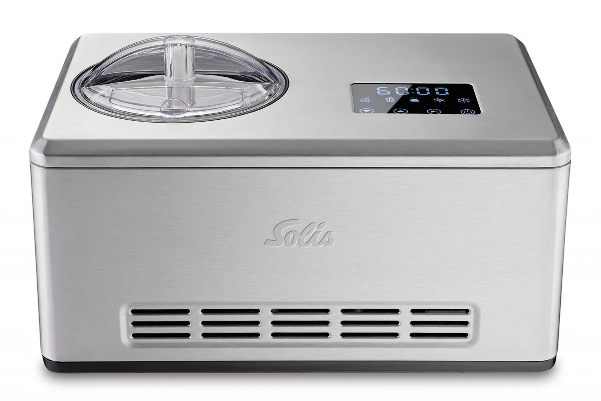 Gelateria Pro Touch 3-in-1 IJsmachine - Zelfgemaakt IJs, Yoghurtijs en Slush - 2 Liter - Touch Display - RVS från Solis i Stainless steel – produktbild